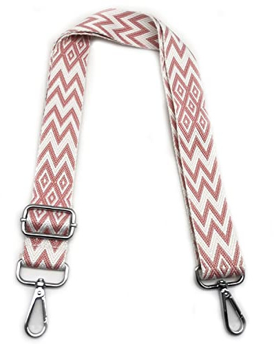 Verstellbarer Schultergurt, Rosa, Schultergurt für Damenhandtasche, bunt, 3,8 cm breit, für Handtasche mit Silber Karabinerhaken für Handtaschen Mädchen DIY Zubehör, #2