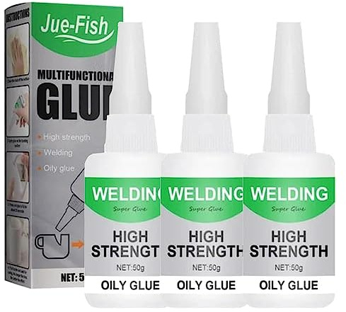 Jue Fish Glue, Welding High-Strength Oily Glue Powerful Universal Super Glue, Jue Fish Multifunctional Glue High Strength Oil-Based Welding Adhesive,10s Quick Repair of Metal, Plastic, Wood, Glass