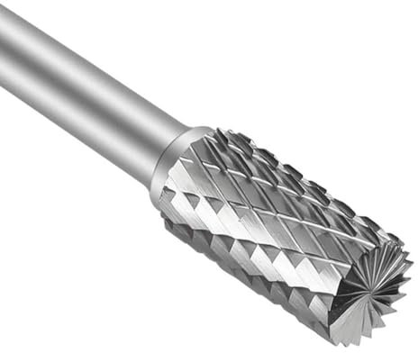 1 STÜCK Wolframkarbidfräser Zylindrische Feile Double Cut Rotary Grate Feile Schleifen Grat Cutter Bits for Schleifer Bohrer Und Gerade Kante Werkzeug Messerkante Bit (Size : 6mm)