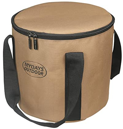Borsa per utensili da campeggio – Organizer per posate da esterno, borsa organizer portatile con chiusura lampo, borsa da viaggio con organizer per utensili da cucina, borsa per pentole per barbecue