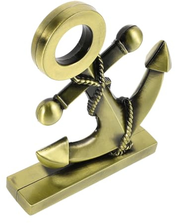 PRETYZOOM Adornos de Ancla de Estilo Mediterráneo Figuras Náuticas Vintage de Metal Decoración de Escritorio Hogar Oficina Adorno de Ancla Antigua para Sala de Estar