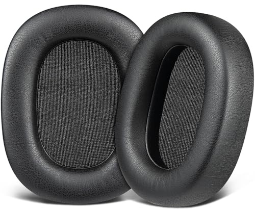 SOULWIT Cuscinetti Ricambio per AKG Pro Audio K361, K361BT, K371, K371BT Cuffie, Padiglioni per Orecchie con Morbida Pelle Proteica e Schiuma di Memoria ad Alta Densità - Nero