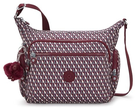 Kipling Gabbie Umhängetasche, Leicht, Mittlere Größe mit mehreren Fächern