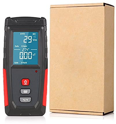 Contatore Geiger, Rivelatore di radiazione del campo elettromagnetico Tester Tester EMF Meter portatile ricaricabile portatile Dosimeter Dosimeter computer(WT3121-N-GB)