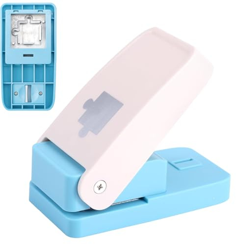 Puzzle Punch DIY Jigsaw Puzzle Piece Cutter for Personalized Jigsaw Custom Photo Puzzle Making Tool for Decorating Scrapbooking and Craft Projects | Suitable for Many Materials | Piece Size 1“ x 1”