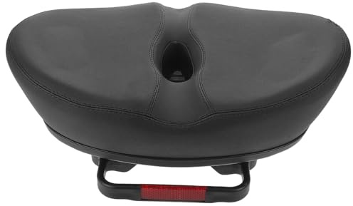 UKCOCO Selle Vélo sans Nez Large et Confortable Coussin Creux Respirant Antidérapant Siège VTT Léger et Amortissant pour Hommes et Femmes Remplacement pour Vélo de Route et Montagne Noir