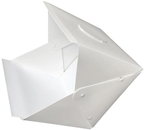 Kleine Fotobox 40cm aus Kunststoff mit Falt Design | Tragbare Leuchtbox in Weiß, für Produktfotografie und Fotoaufnahmen, für Gadgets und Andere Artikel