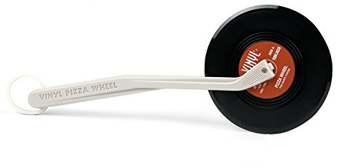 TRIXES Pizza Wheel Vintage Vinyl Schallplatten Pizza Schneider Cutter NEUHEIT cooles Küchen Accessoire