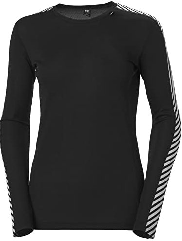 Helly Hansen Donna Maglia Termica HH Lifa Crew, S, Nero