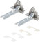 Kenekos - Türscharnier 2er Set kompatibel mit Kühlschrank Bosch/Siemens 268698/00268698, Neff, Constructa, Balay, Whirlpool 481241718776, Bauknecht, Küppersbusch 420189, Miele 2285121