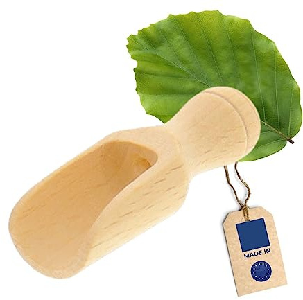 HOFMEISTER® Pelle à doser en Bois, 5,2 cm, cuillère de Mesure pour épices, thé, café & céréales, Dosage sûr, pesée, Remplissage de récipients de Stockage, boîtes à thé & bocaux de Conserve