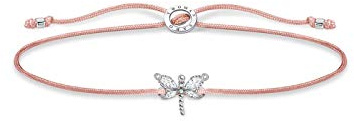 THOMAS SABO Damen Armband Little Secret Libelle weiße Steine 925 Sterlingsilber LS118-401-19-L20V