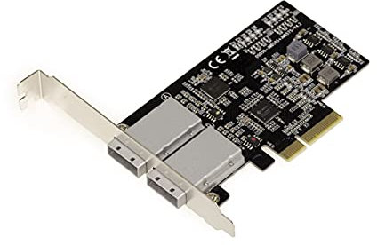 KALEA-INFORMATIQUE Carte contrôleur PCIe 2.0 4X SAS + SATA - 6GB 8 Ports EXTERNES SFF8088 avec Chipset JMB575 JMB585