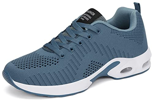 DANNTO Damen Laufschuhe Atmungsaktiv Turnschuhe Schnürer Leichte Stoßfest Mode Sportschuhe Outdoor Athletisch Sneaker für Gym Walking Jogging Laufen Basketball Frühling Sommer | Dämpfung,Rutschfeste