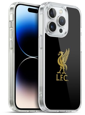 Head Case Designs Offizielle Liverpool Football Club Logo Gold Und Schwarz Liver Bird Gelhülle [Militärischer Schutzgrad] Kompatibel Mit Apple iPhone 13 Pro Und Kompatibel Mit MagSafe