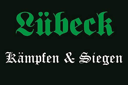 U24 Drapeau de Lübeck - Combattions et victoires - Qualité supérieure - 100 x 150 cm