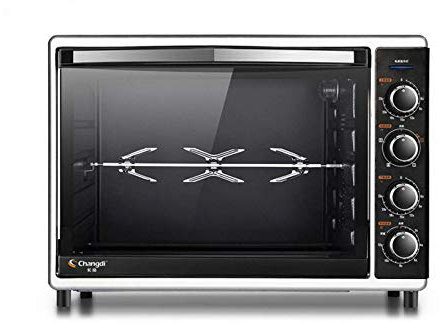 Horno individual de acero inoxidable con clasificación energética A, horno de microondas en plata, horno halógeno de convección premium, ideal para asar, hornear útil