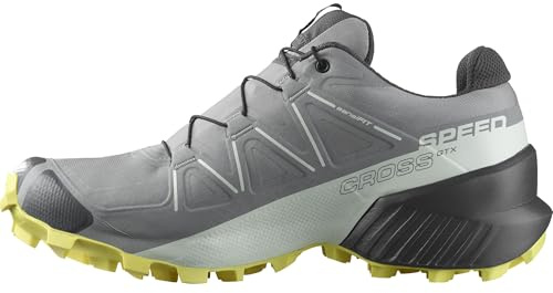 Salomon Speedcross Gore-Tex wasserdichte Damen Trail-Laufschuhe, Wetterschutz, Aggressiver Grip, Präzise Passform, Sharkskin, 40 2/3