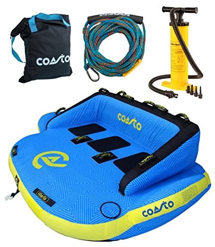 COASTO BOXER 3 Personen Towable Tube Boot Tubes inkl. Funtube Leine & Pumpe