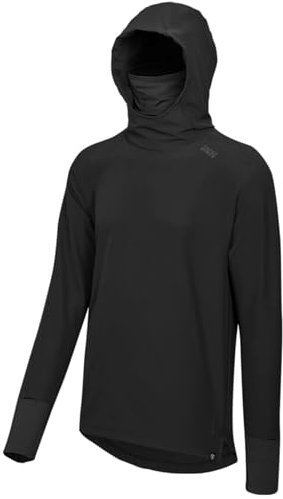 IXS MTB-Jersey Langarm Carve Digger EVO Hooded Schwarz Gr. M