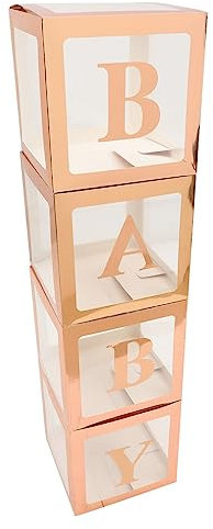 ULDIGI 1satz Balloon Boxes Für Shower Transparente Dekoration Mit Buchstaben Für Jungen Und Mädchen Wiederverwendbare Party-boxen Hochwertigem