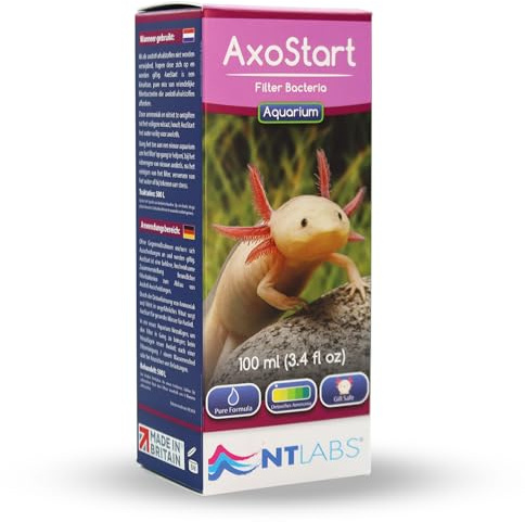 NT Labs AxoStart Filterbakterien, Axolotl Filterbakterien, zersetzt giftige Axolotl-Abfälle, verhindert Ammoniak & Nitrit, Verwendung nach Zugabe von Axolotl oder einem Filter Clean (100 ml)