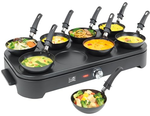FRITEL GWP 2560 Raclette, crêpière et wok - Sans PFAS - 1500W