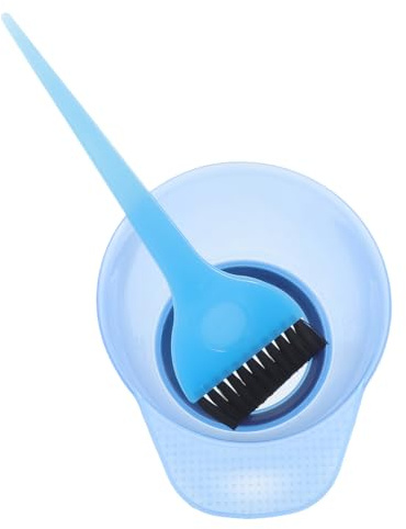 NOLITOY Set Da Ciotola in Plastica Per Mescolare Tintura Chioma e Pennello Per Colorare i Chioma, Leggero e Compatto, Strumenti Per Styling Fai-da-te Adatti a Principianti e Professionisti
