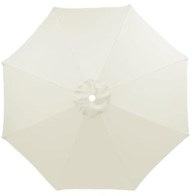 Generisch 2m/2,3m/2,5m/2,7m/3,0m/3,5m/4,0m Sonnenschirm Ersatzbezug 6 Streben/8 Streben, Sonnenschirm Stoff UV Schutz 53 Windfest Strand Terrasse Garten Sonnenschirm Ersatzteile