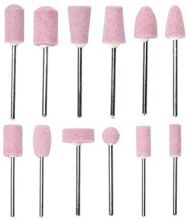 Juego de 12 brocas de uñas de acrílico de 3/32 pulgadas para máquina de manicura eléctrica