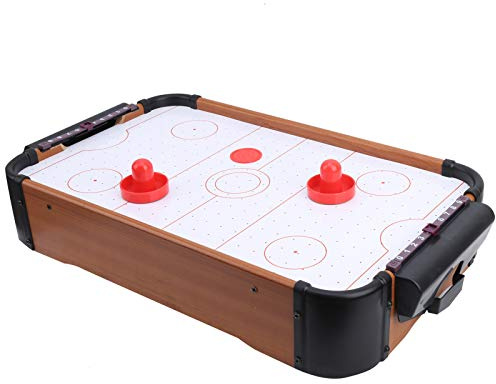 Brrnoo Bord Air Hockey Game Interactive Miniature Toy Enhancing Family Wood Portable Board