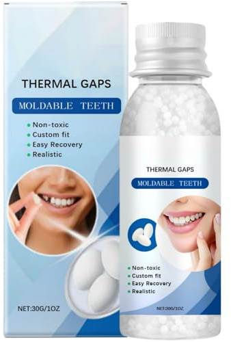 Temporary Tooth Filling Repair Kit,Moldable False Teeth&Tooth Repair Granules for Fast&Effective Fix,Natural Looking Broken Tooth Cover,Permanent Tooth Filler Solution,Temporary De/ntal Repair Parts