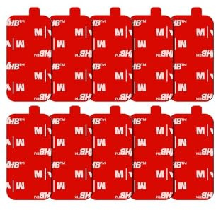 APPS2Car 3 m di nastro adesivo VHB, 10 pezzi di tamponi di montaggio sostitutivi a doppia faccia, tamponi adesivi per cruscotto per supporto magnetico per telefono cellulare in auto, telecamera per