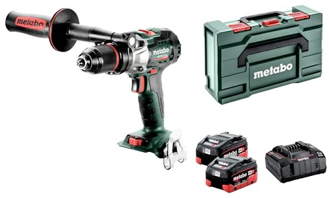 metabo Akku-Schlagbohrschrauber SB 18 LTX BL I, 18V Brushless Bohrer, 130Nm | Bürstenloser Schlagschrauber inkl. 2 LiHD Akkus 5.5 Ah, Ladegerät, metaBOX, Impulsfunktion & 13 mm Metall-Bohrfutter