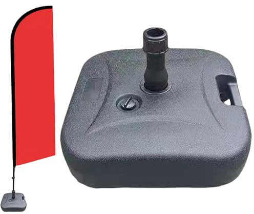 Zegaqae Supporto per ombrellone da terrazza, quadrato pieno d'acqua, robusto supporto per ombrelloni | per esterni, terrazza, giardino, balcone e