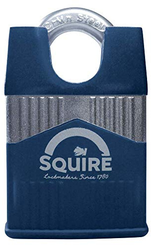 Henry Squire Warrior High-Security Closed Shackle 5 Pin Cylinder Padlock, 45 mm (Length) x 26 mm (Width)