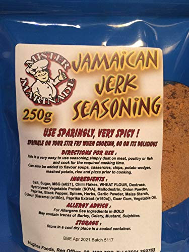 MISTER MARINADE Jamaican Jerk BBQ Rub Seasoning 250g Big Pack, Caribbean Calypso of Flavour