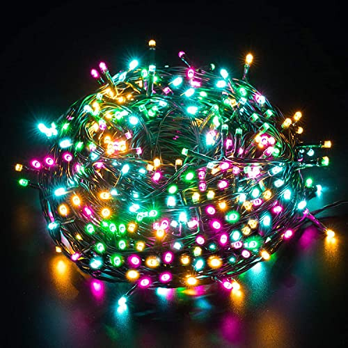 Elegear Guirlande Lumineuse Extérieure 100m 1000LEDs Multicolore, Guirlande Lumineuse LED Étanche IP44 avec 8 Modes, Guirlande Noël Décoration Noël Extérieure et Intérieure pour Fête Soirée Mariage