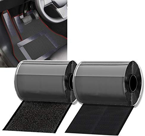 KAEGREEL Klettband Selbstklebend für Autos und Wohnmobile, Hochtemperaturbeständig Klettverschluss für Automatten, Jalousien, Sitzbezüge, 11CM x 2M