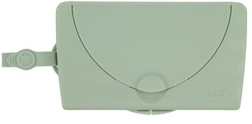 Ubbi On-the-Go Baby Wipes Dispenser, Portable Wipes Container for Travel, Nappy Bag Accessory Must Have for Newborns, Reusable Wipes Holder, Sage Green