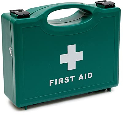 Kit di primo soccorso per 10 persone HSE sul posto di lavoro custodia rigida per casa ufficio auto caravan posto di lavoro viaggio