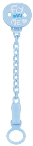 All You Can Clip, Catenella Portaciuccio, Morbide Clip Portaciuccio per Bambino, Morbida Catenella, Portaciuccio Neonato, Azzurro