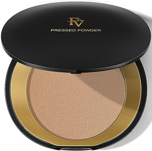 FV Setting Powder - Long-lasting Medium Coverage, Lightweight Mattifying Face Powder for All Skin Types, Flawless Matte Finish, Oil Absorbing Compact, 8g (Natural Beige)