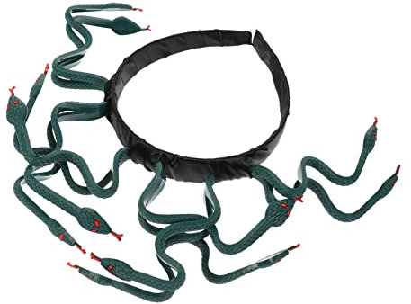 FRCOLOR Schlangenkopf Stirnband Medusa Cosplay Schmuck Dekorativ Party Accessoire Bühnenauftritt Geschenk Foto Requisit Langlebig Tragbar