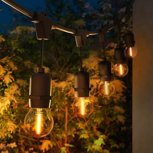 Ledvion LED Lichterkette Außen 45M IP65 45W 220-240V Gold | Für Einfahrt Gartenweg Terrasse oder Fassade geeignet und klar auf den Außeneinsatz ausgerichtet