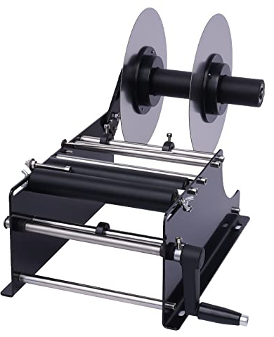 LUNICASHA Manuelle Etikettiermaschine, Runde Flaschen Etikettiermaschine Mt-30, Etikettiergerät Etikettiermaschine für Rund Dose/Flasche, Beschriftungsmaschine Selbstklebend für Dosen und Flaschen