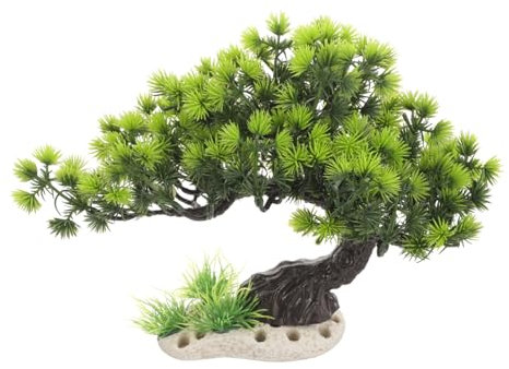 Housoutil Aquarium Landschaftsbau Baum Wasserpflanzen Simulation Von Aquariumanlagen -grünpflanzen Wassertanks Zubehör Für Aquarien -pflanzendekor Plastik Korallenriff Bonsai