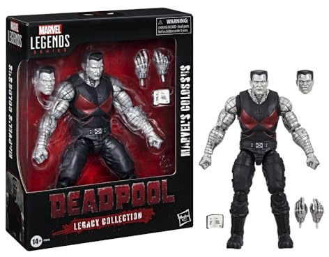 Marvel Legends Series Marvel’s Colossus, Deadpool Legacy Collection Deluxe Collectible 6 Inch Action Figure, Silver/Gray