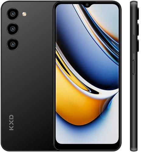 KXD A09 Handy Ohne Vertrag Günstig 8GB+128GB/256GB Erweiterbar Android 12 Octa-Core 6,56 HD+ Smartphone Ohne Vertrag,13MP+8MP Kamera 4000mAh, Fingerprint,Face ID,4G Simlockfreie Handys