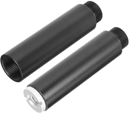 TOYANDONA Mikrofonstativverlängerung -5/8 aus Aluminiumlegierung 5/8 Zoll Mutter Stecker Stabile und Leichte Halterung für Tischstative